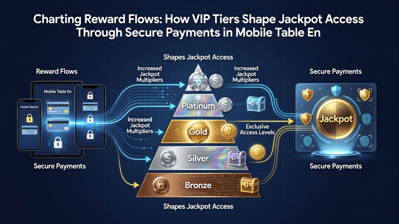 Visualisierung von mobilen Zahlungsflüssen und VIP-gesteuerten Jackpot-Zugängen